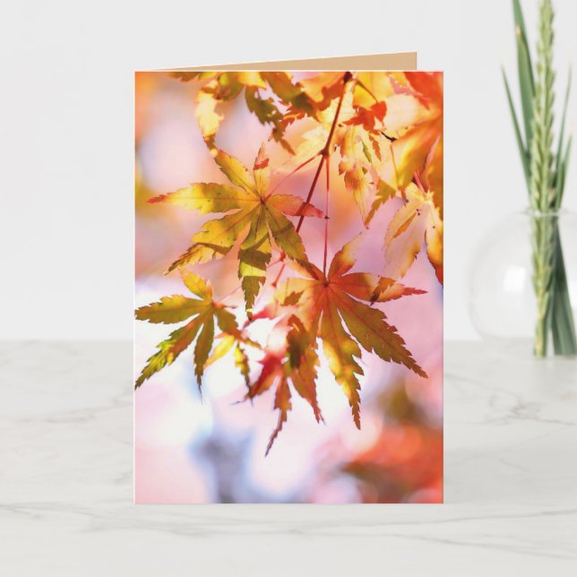 HAPPY AUTUMN FALL GREETING CARDS KARTE (Vorderseite)