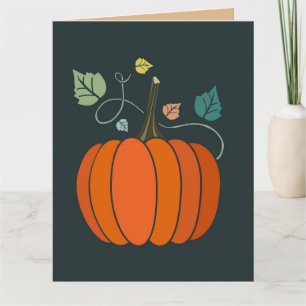 HAPPY AUTUMN FALL HARVEST GREETING CARDS KARTE