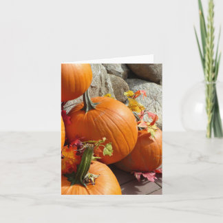 Happy Autumn Pumpkins Note Card Karte