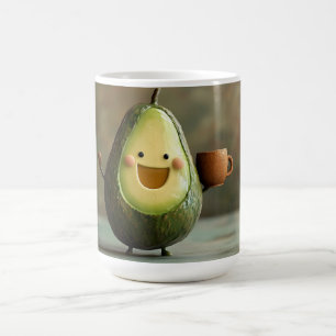 Happy Avocado Einen Cup der Tee geniessen Kaffeetasse