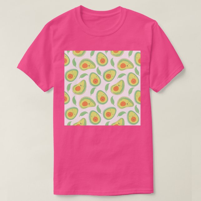 Happy Avocado Pattern Classic TShirt (Design vorne)