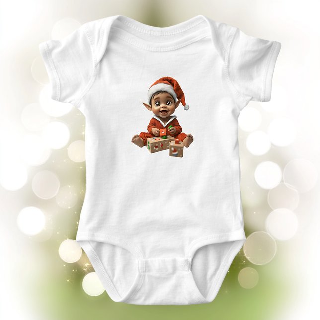 Happy Baby Christmas Elf Baby Bodysuit Strampler (Von Creator hochgeladen)