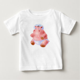 Happy Baby Hippo Baby T - Shirt Fun