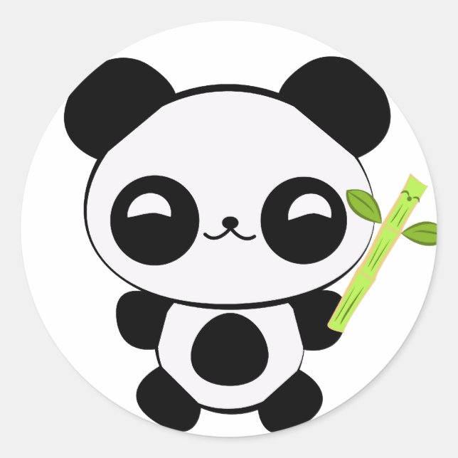 Happy Baby Panda Stickers (Vorderseite)