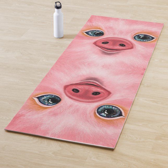 Happy Baby Pig Funny Yoga Mat - Lächeln Yogamatte (Beispiel)