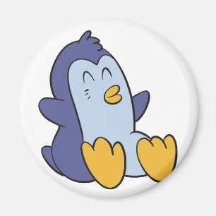 Happy Baby Pinguin Hintergrundfarbe auswählen Magnet