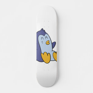 Happy Baby Pinguin Hintergrundfarbe Skateboard