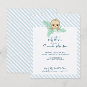 Happy Baby Sloth Baby Dusche Einladung