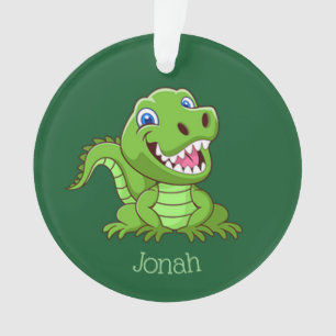 Happy Baby T-Rex Dinosaur Ornament