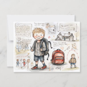 Happy Back to School Postkarte