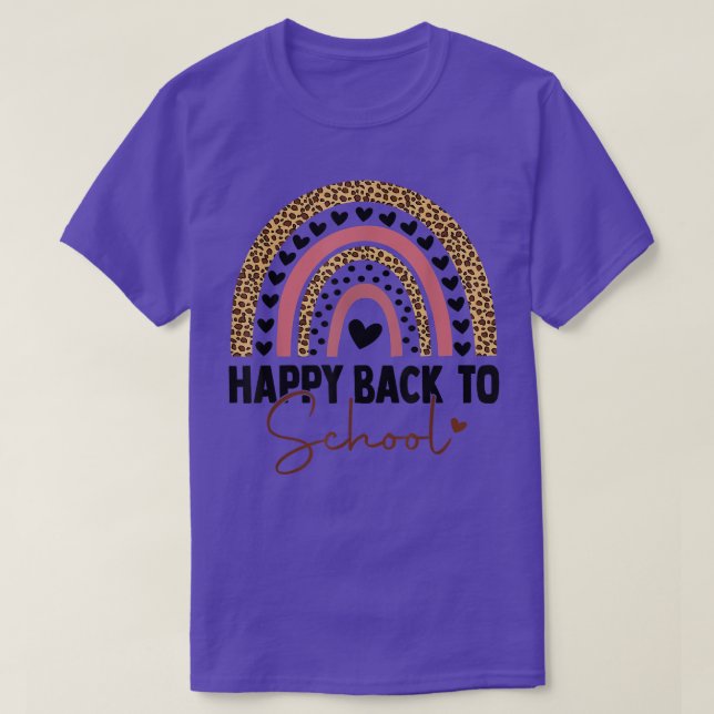 Happy Back to School Shirt für Lehrer Student Rai (Design vorne)