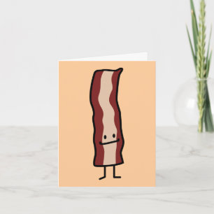 Happy Bacon Smirk Classic Design Karte