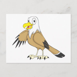 Happy Bald Eagle Postkarte