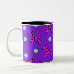 Happy Balloon Dogs Zweifarbige Tasse