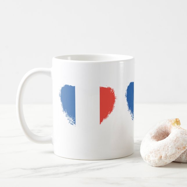 Happy Bastille Day Hearts Kaffee Tasse (Von Creator hochgeladen)