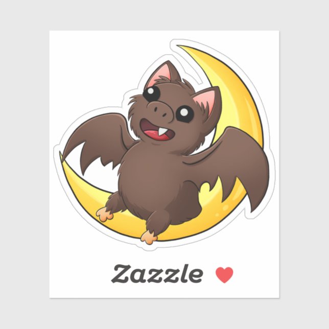 Happy Bat Sticker (Blatt)