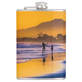 Happy Beach Dancer bei Sunset Flachmann