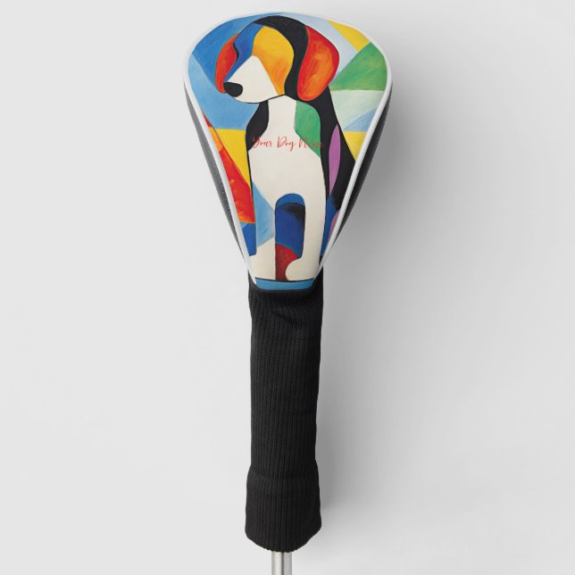 Happy Beagle Dog 02 - Kaori Golf Headcover (Vorderseite)