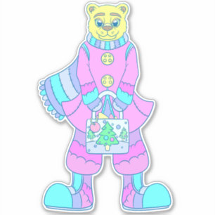 Happy Bear Aufkleber