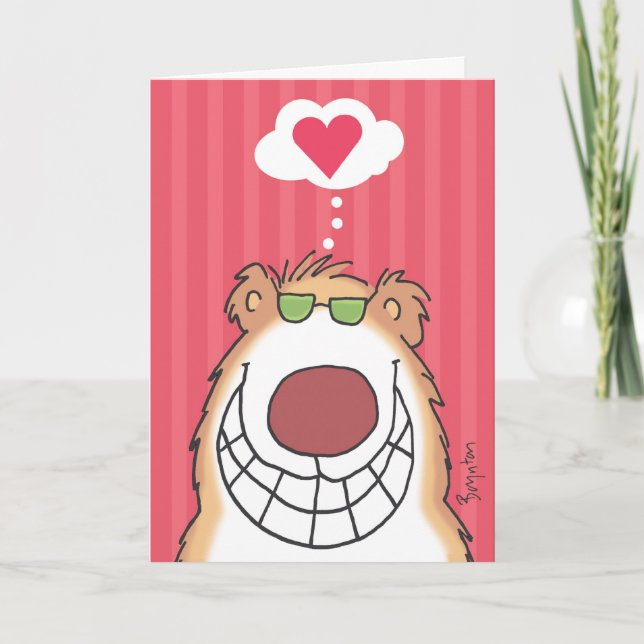 HAPPY BEAR Valentines von Boynton Feiertagskarte (Vorderseite)