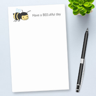Happy Bee BEEutiful (Beautiful) Day Post-it Klebezettel