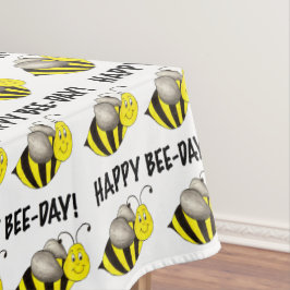 Happy Bee Day Bday Geburtstagsparty Hummel Print Tischdecke