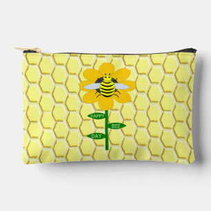 Happy Bee Day Birthday Bumblebee Zubehörtasche