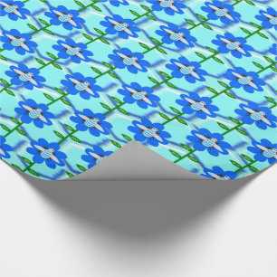 Happy Bee Day Boy Blue Birthday Bumblebee Geschenkpapier