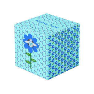 Happy Bee Day Boy Blue Geburtstag Hummel Custom Würfel