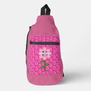 Happy Bee Day Girl Pink Birthday Hummel Crossbody Bag
