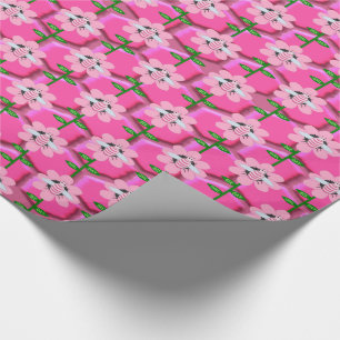 Happy Bee Day Girl Pink Birthday Hummel Geschenkpapier