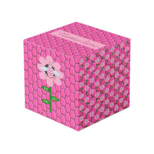 Happy Bee Day Girl Pink Geburtstag Hummel Custom Würfel