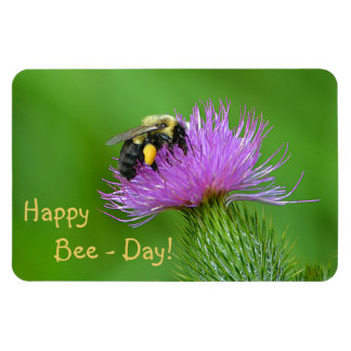 Happy Bee Day Magnet