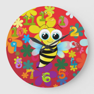 Happy bee große wanduhr