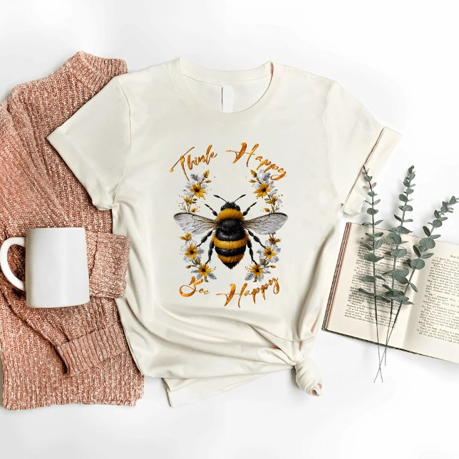 Happy Bee Happy T-Shirt (Von Creator hochgeladen)