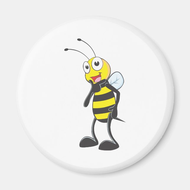 Happy Bee Magnet (Vorne)
