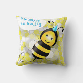 Happy Bee Pillow Kissen