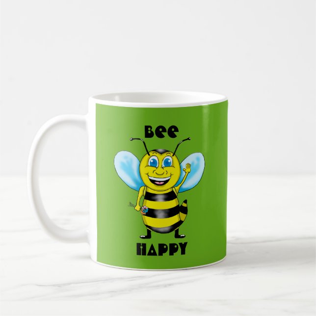 Happy Bee Tasse (Links)