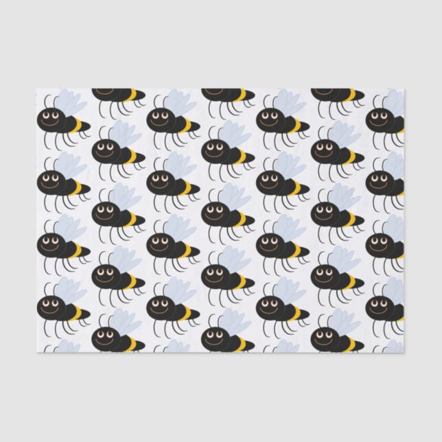 Happy Bees Tissue Paper Seidenpapier (Vorderseite)
