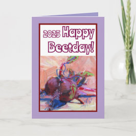 Happy Beetday Red Beets Happy Birthday Card Karte
