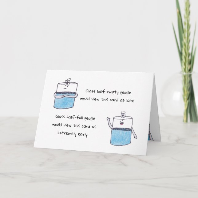 Happy Belated Birthday Card Feiertagskarte (Vorderseite)