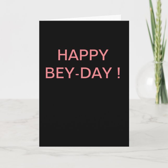 Happy Bey Day Karte (Vorderseite)