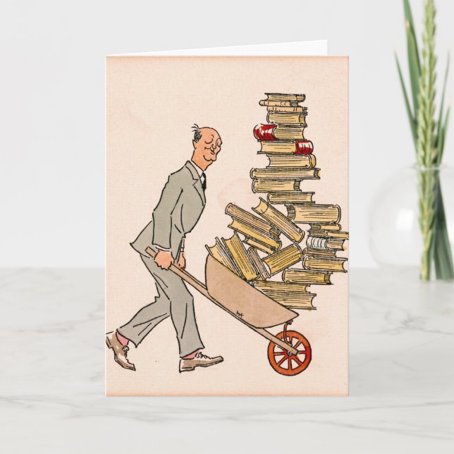 Happy Bibliophile 1930 Karte (Vorderseite)