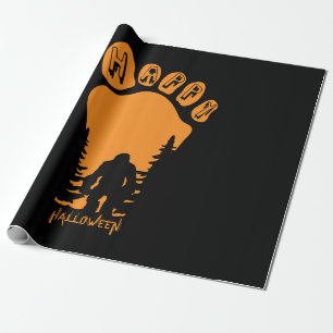 Happy Big Foot Halloween Geschenkpapier