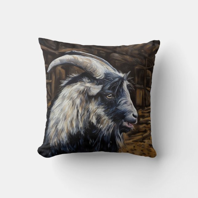 Happy Billy Goat Kissen (Vorderseite)