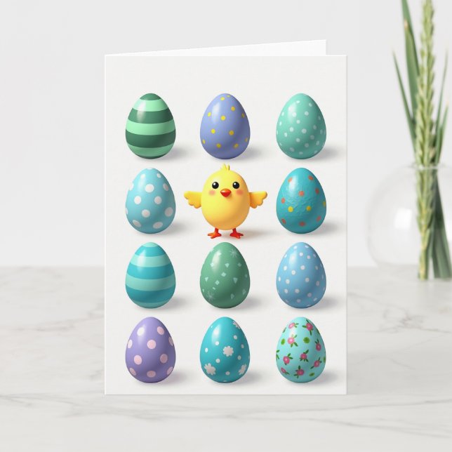 Happy Bird And Egg Card Karte (Vorderseite)