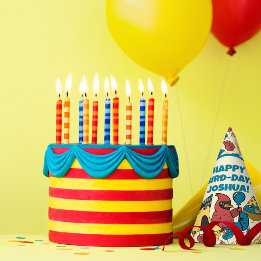 Happy Bird Day Cartoon Birds Thema Geburtstag Partyhütchen