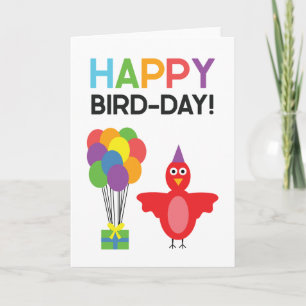 Happy Bird-Day   Happy Birthday Karte