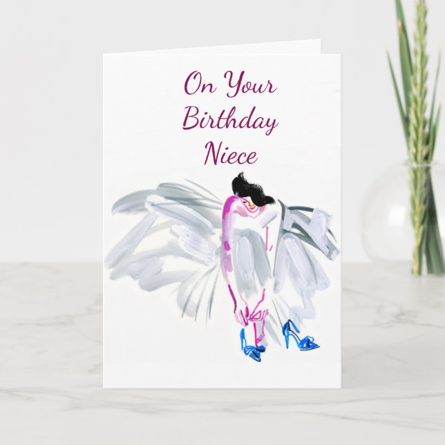 HAPPY **BIRHTDAY NIECE** CARD KARTE (Vorderseite)