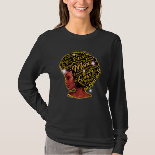 Happy Birth Day Black Mama Queen Afro Afrikanische T-Shirt